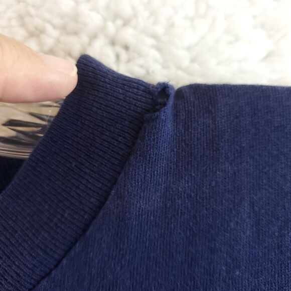 Atlanta Braves Baseball T Shirt 1997 True Fan Navy Blue Size No Size Tag - Picture 5 of 9